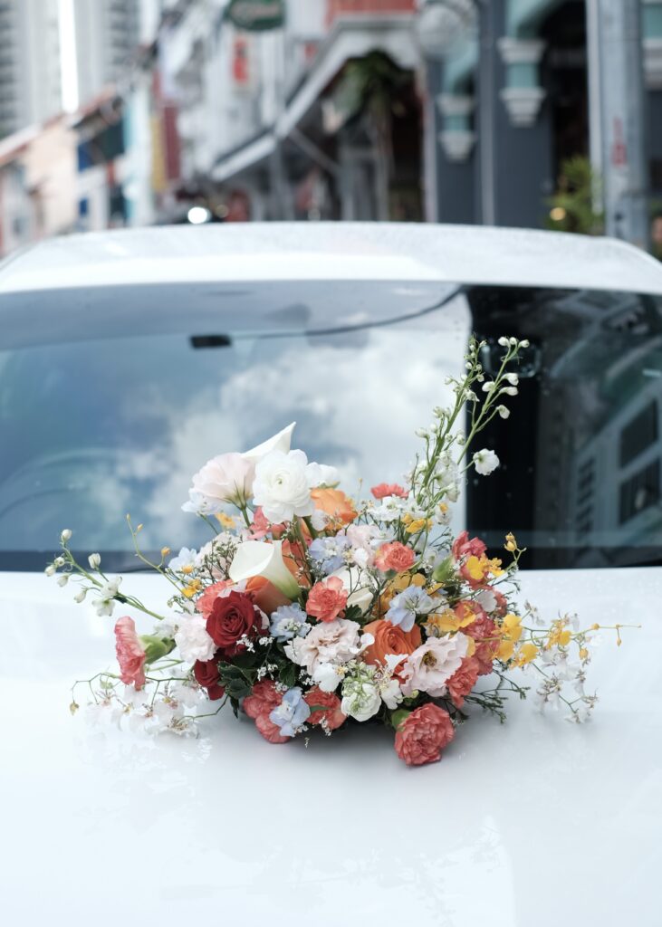 Elegant Wedding Car Decoration in Singapore